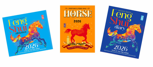 3 BOOKS COMBO - HORSE - Lillian Too & Jennifer Too Fortune & Feng Shui, FS Diary, FS Almanac 2026 - PRE-ORDER
