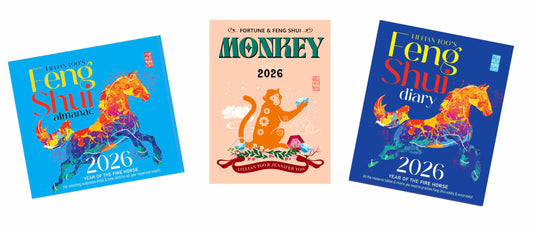 3 BOOKS COMBO - MONKEY - Lillian Too & Jennifer Too Fortune & Feng Shui, FS Diary, FS Almanac 2026 - PRE-ORDER
