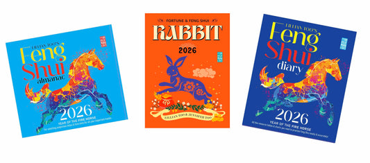 3 BOOKS COMBO - RABBIT - Lillian Too & Jennifer Too Fortune & Feng Shui, FS Diary, FS Almanac 2026 - PRE-ORDER