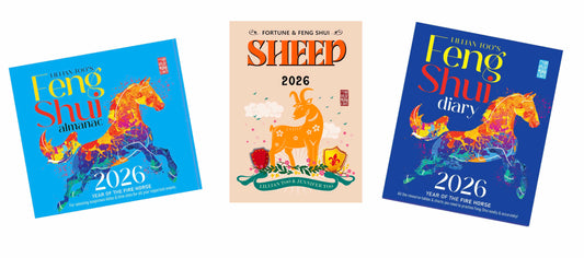 3 BOOKS COMBO - SHEEP - Lillian Too & Jennifer Too Fortune & Feng Shui, FS Diary, FS Almanac 2026 - PRE-ORDER