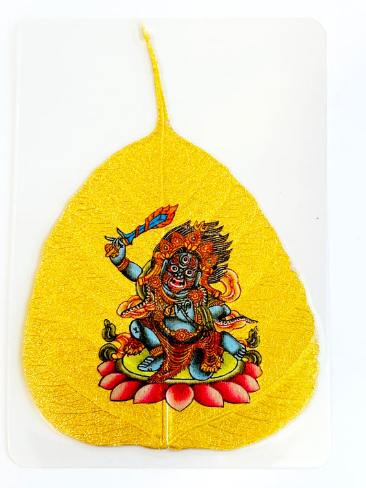 6587 - Golden Bodhi Leaf - Acala Buddha - Bodhisattva for Rooster