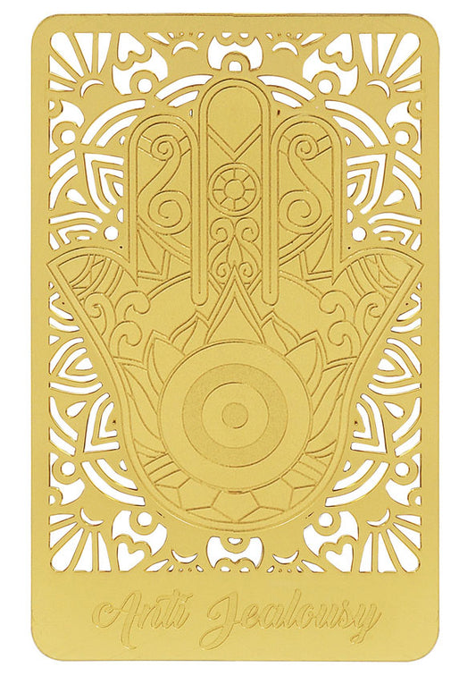 5663 -  Anti-Jealousy Gold Talisman Card