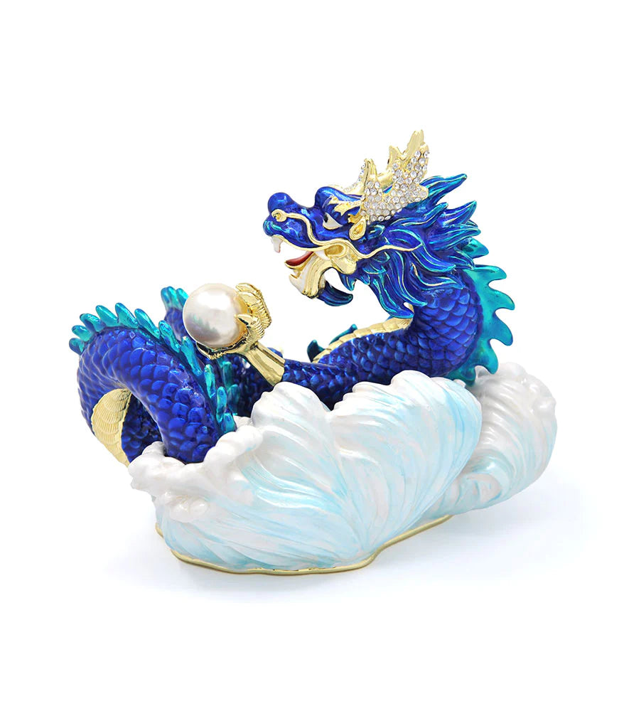 6838 - Azure Dragon With Waves