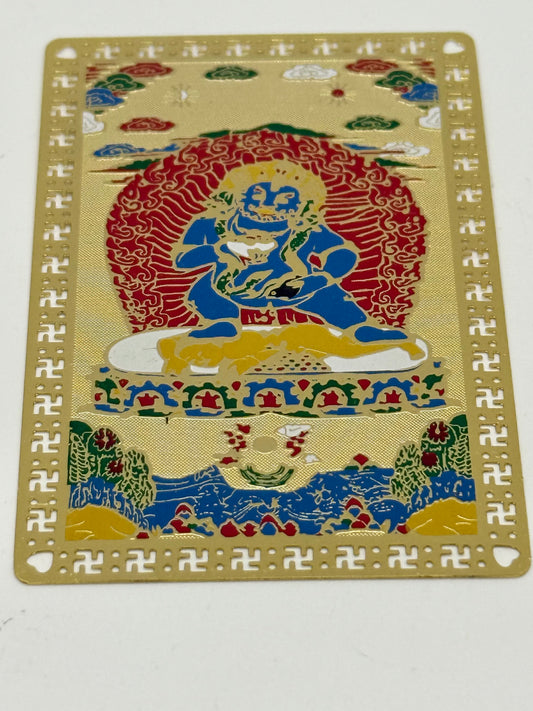 16230 - Black Dzambala Talisman Gold Card for Wealth