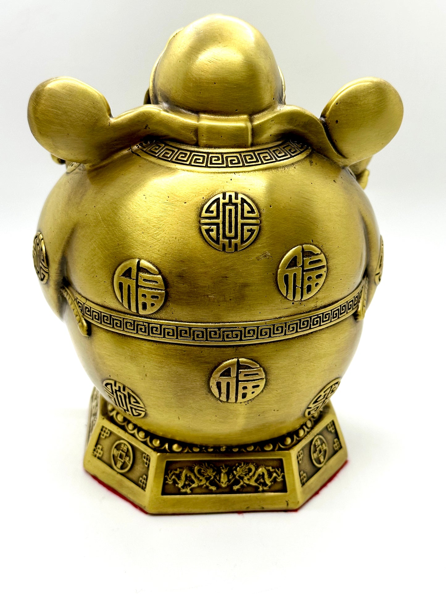 6074- God of Wealth - Brass - 10 Inches Height
