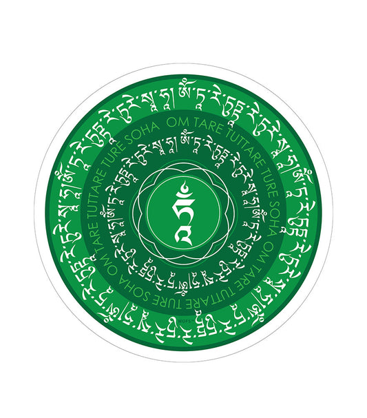 7504 - Green Tara Window Sticker V4 (2 Pieces/pack)