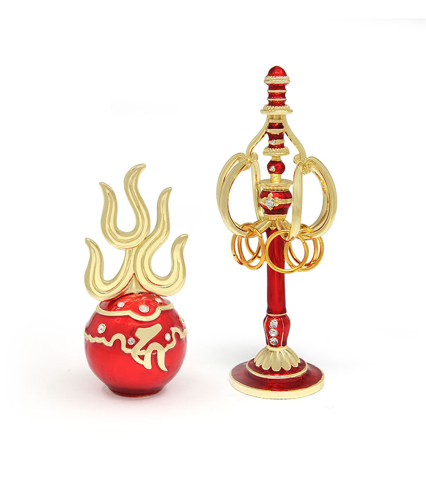 Ksiddigarbha Fireball & Staff - 2pcs/set (7606)