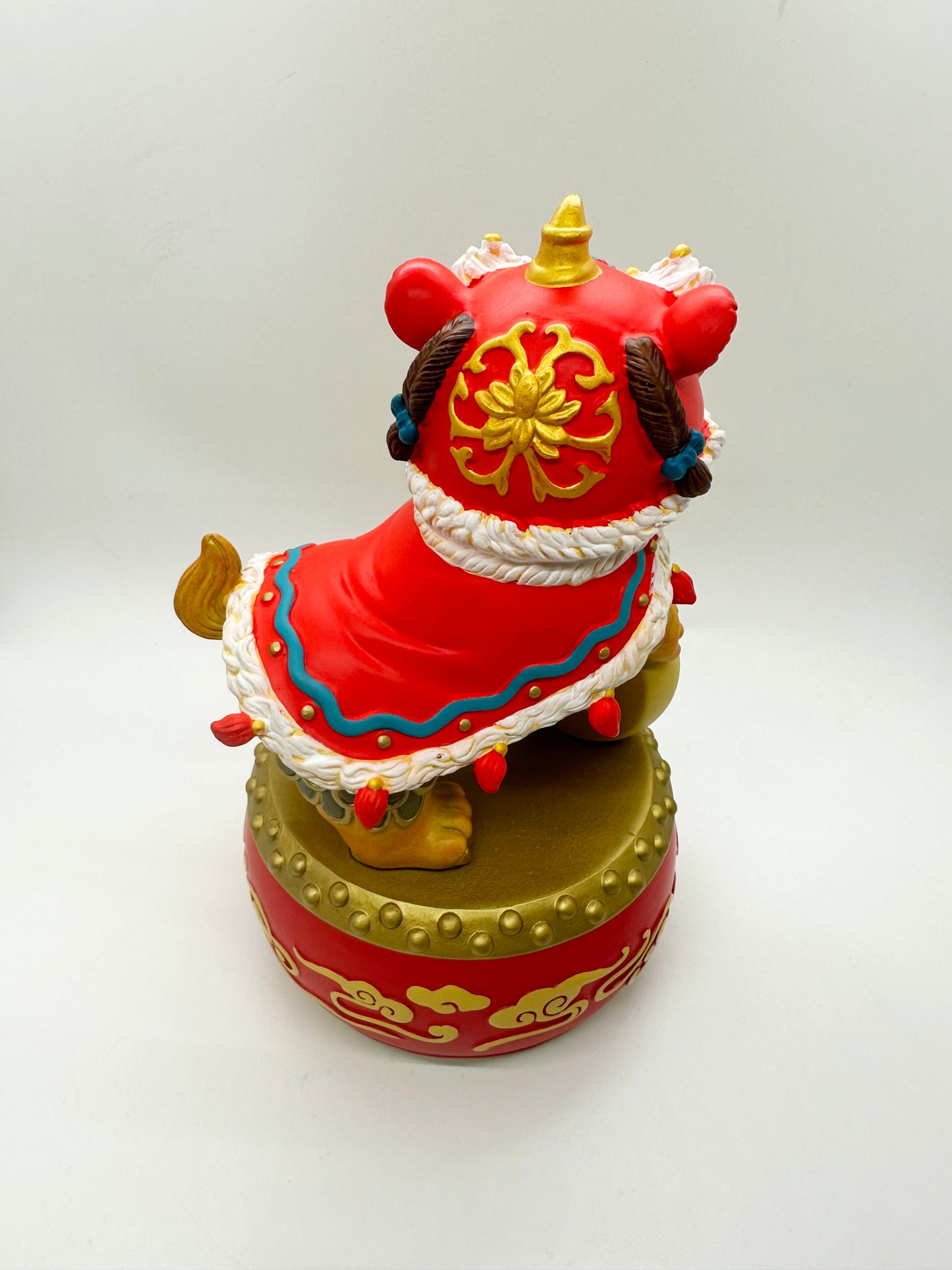 6655 - Two Lions On Drum (2 pieces/set)