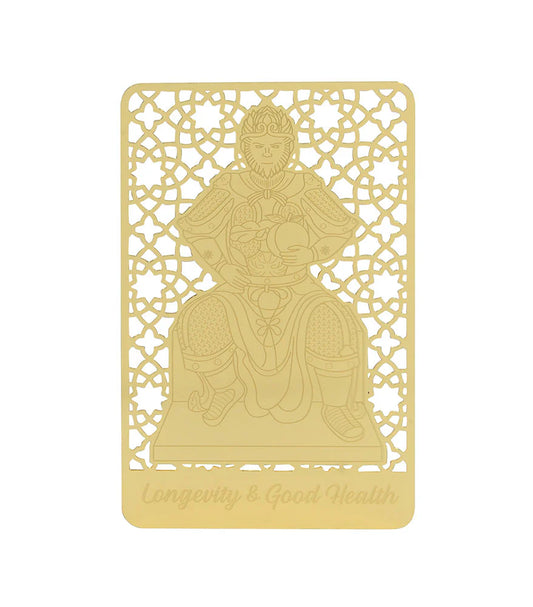 7318 - Longevity & Good Health Gold Talisman - Monkey King