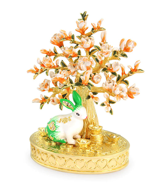 Bejewelled Peach Blossom Tree - Rabbit