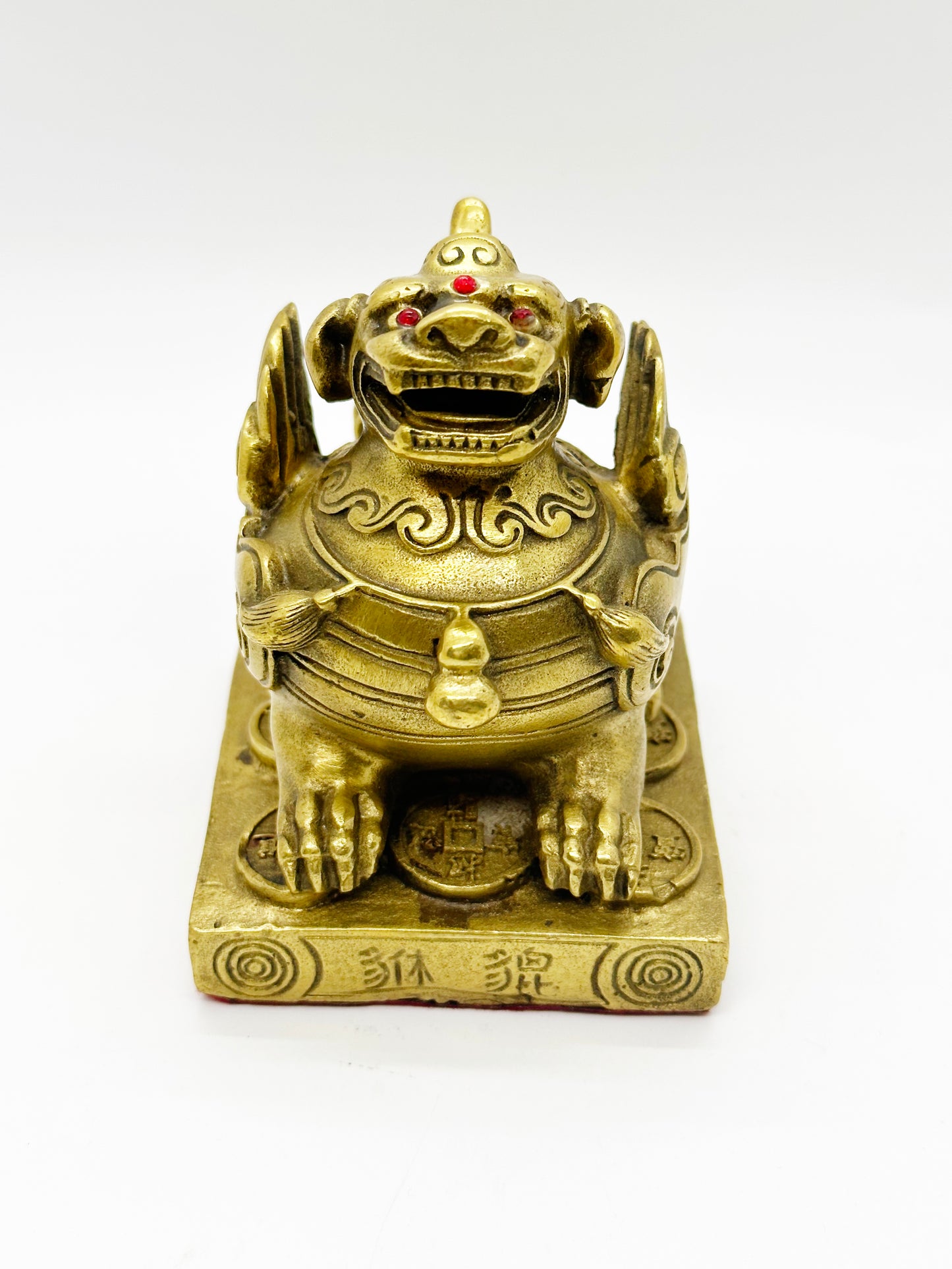 14025 - Brass Pi Yao - 2.75 Inches Height