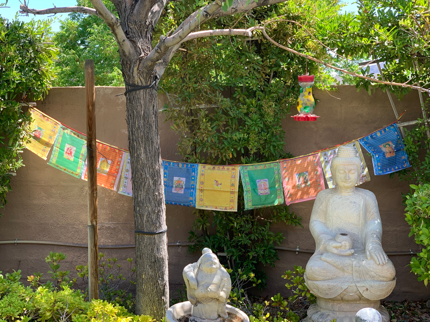 4714 - Green Tara Prayer Flags - 3 1/4 Inches Height x 3 Inches Width