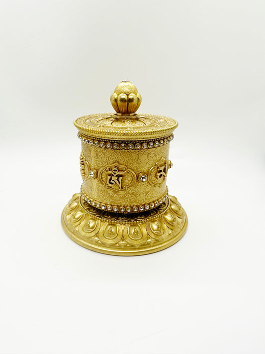 15090 - OM MANI PADME HUM Prayer Wheel - 5 Inches Height