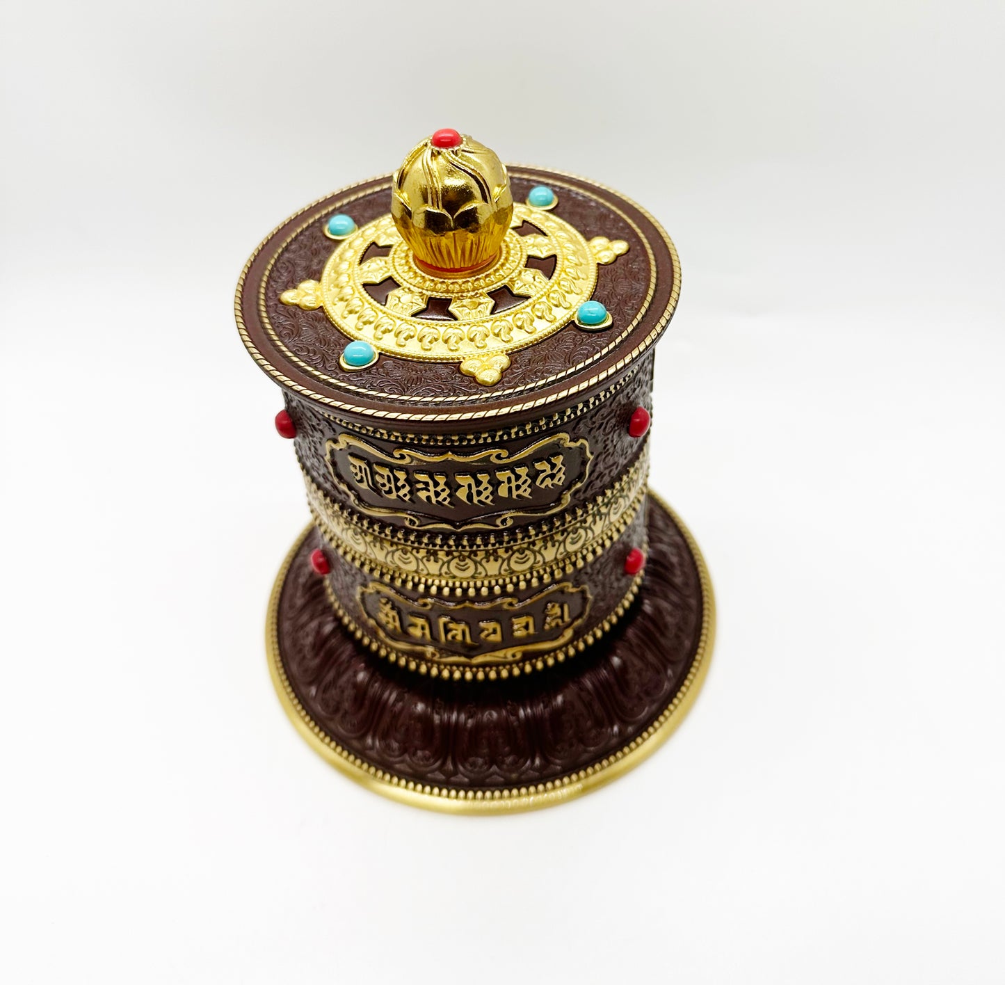 6666 - OM MANI PADME HUM Prayer Wheel - 7 Inches Height