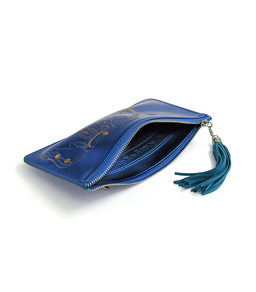 Tribute Horse Wealth Wallet - Blue (7598)