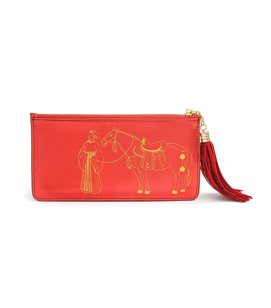 Tribute Horse Wealth Wallet - Red (7597)