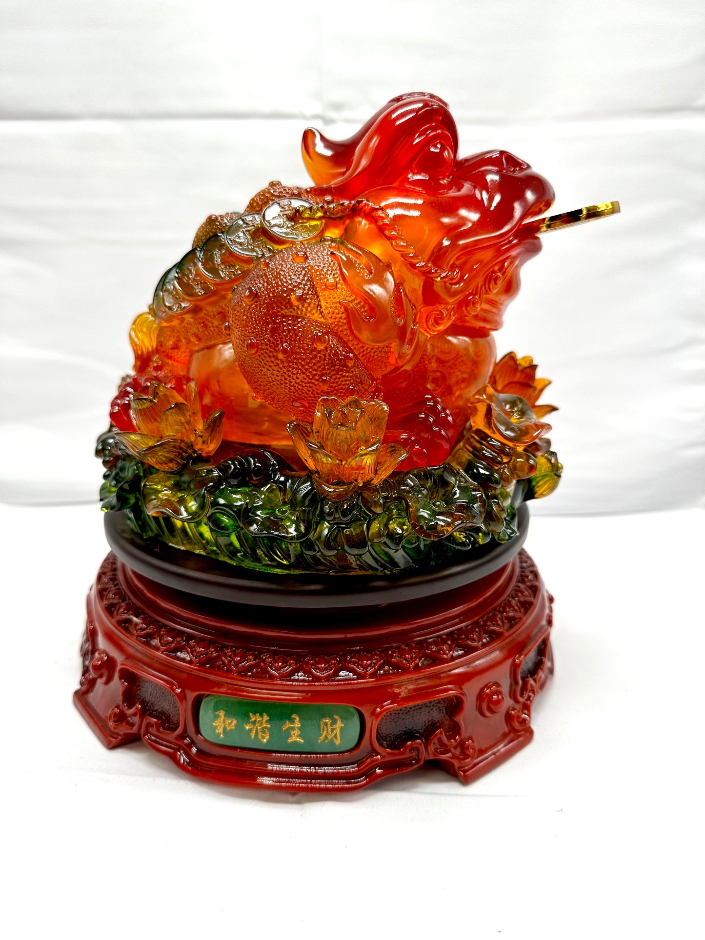 6454 - Money For Wealth (Turn Table Base) - 10 Inches Length