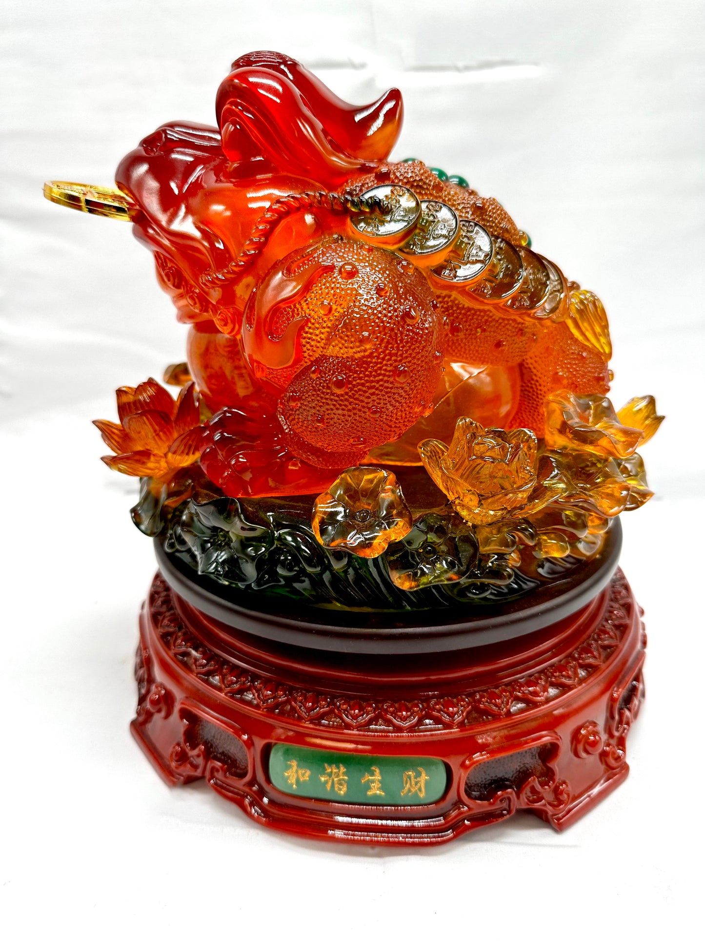 6454 - Money For Wealth (Turn Table Base) - 10 Inches Length