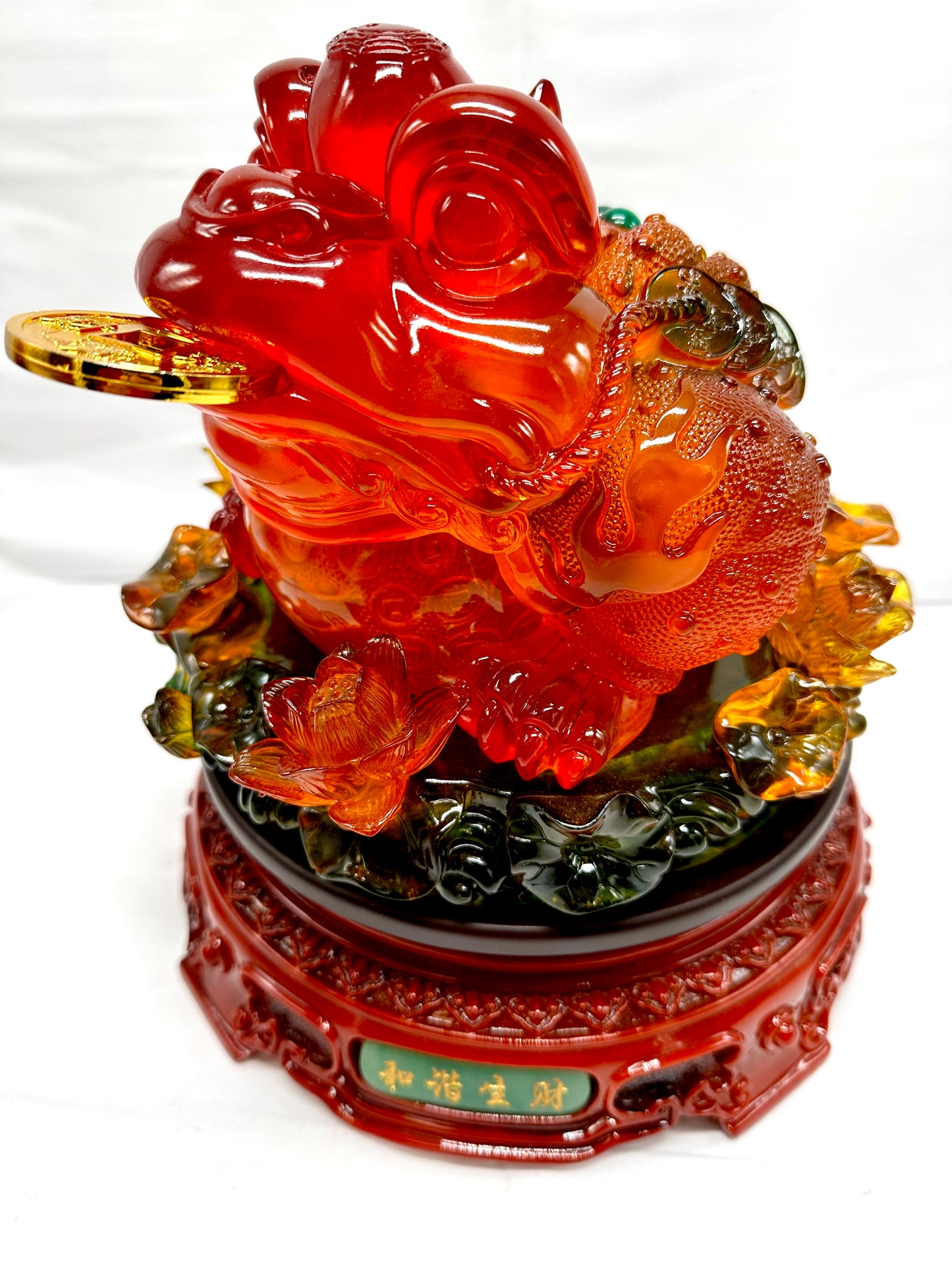 6454 - Money For Wealth (Turn Table Base) - 10 Inches Length