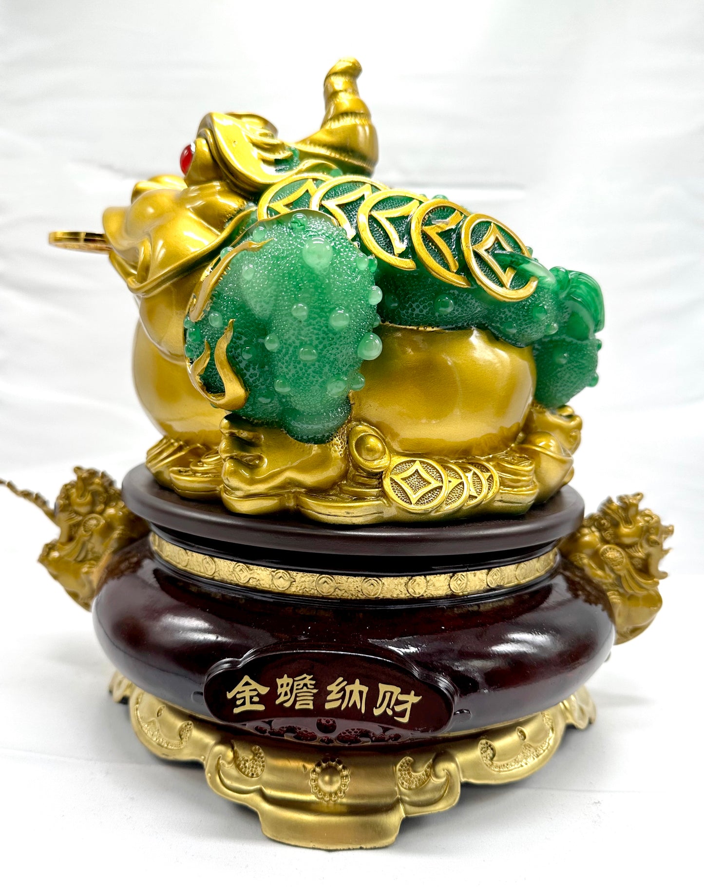 6455 - Money Toad For Wealth (Turn table base) - 10 Inches Length