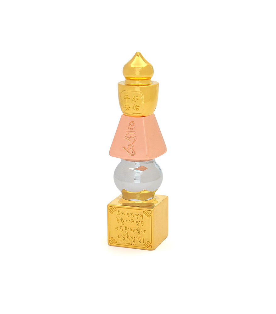 6797 - White Umbrella Goddess Pagoda - 3 1/2 Inches Height