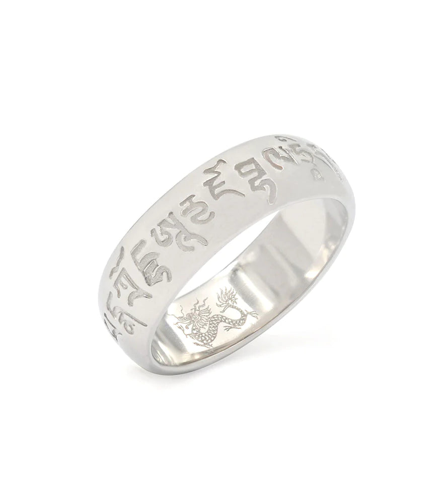 White Dzambala’s Wealth Ring (Size 7.5)