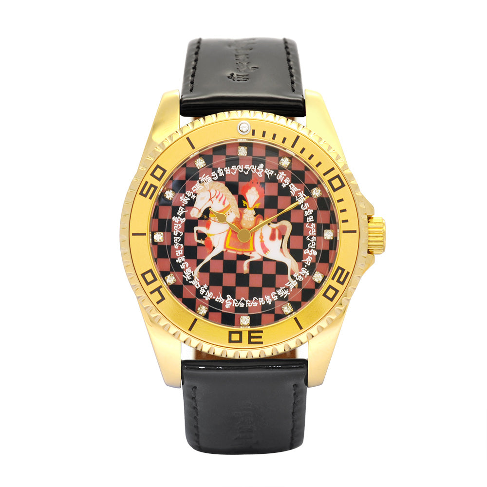 13953 - Windhorse Mantra Watch (Black)