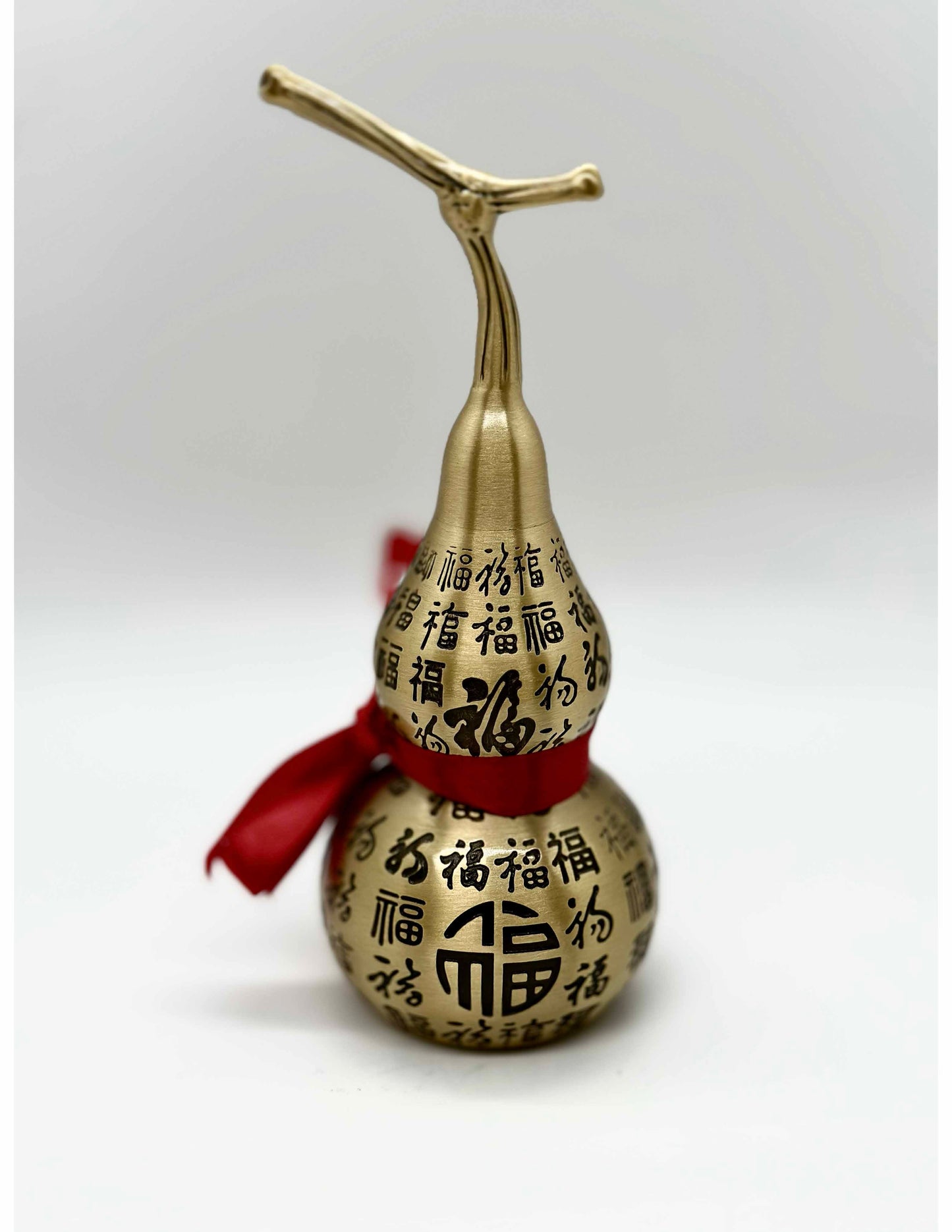 6425 -  Metal Wu Lou For Health  with Fortune - 7 Inches Height