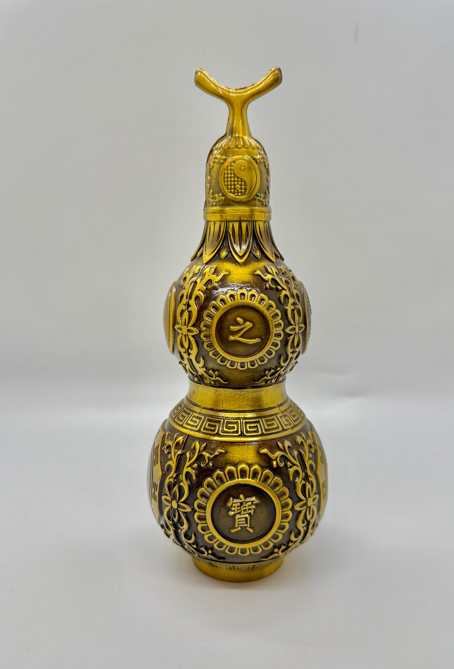 Brass Wu Lou with Pakua - 8 Inches Height (7706)