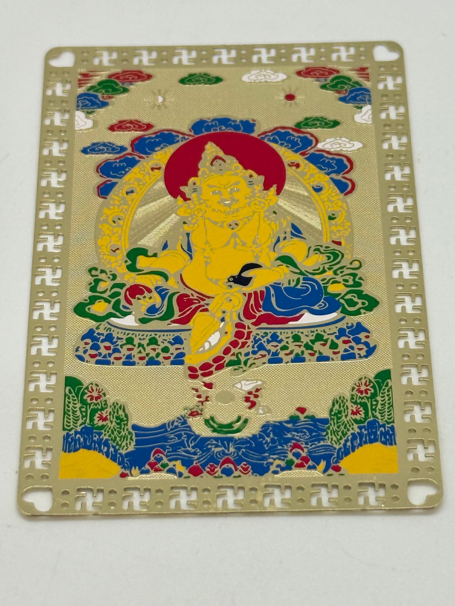 16229 - Yellow Dzambala Talisman Gold Card for Wealth