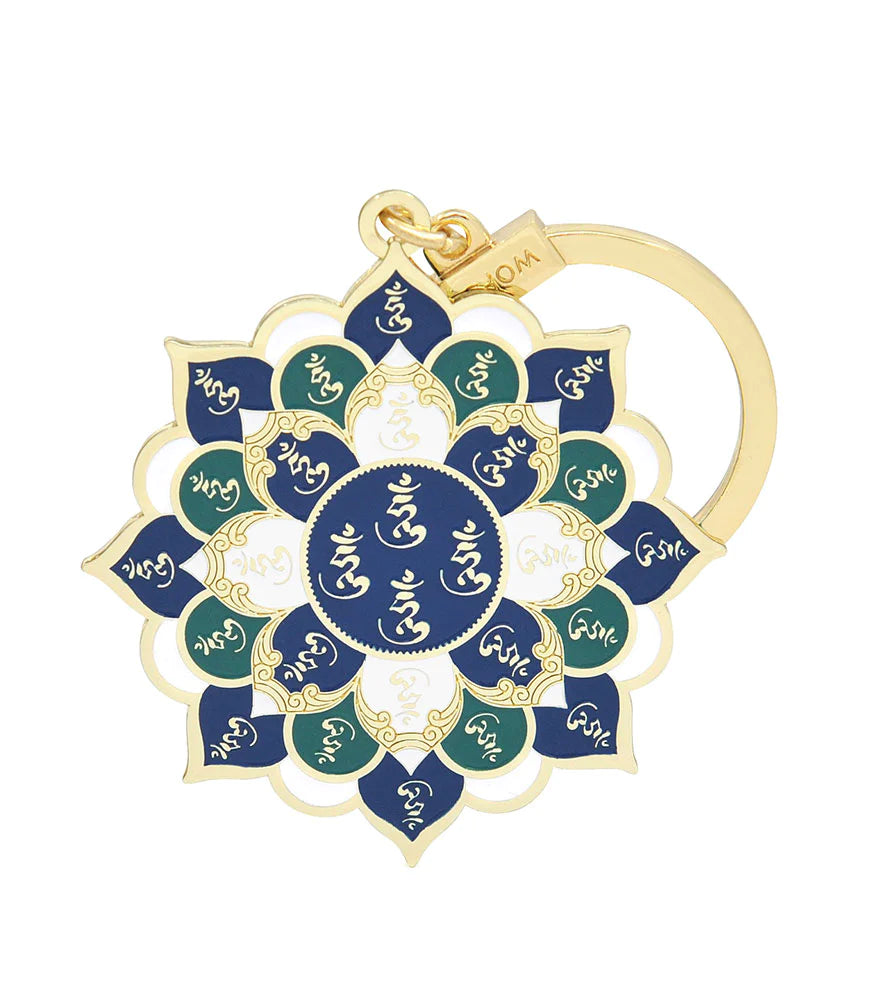 6756 - 28 Hums Lotus Mandala Amulet