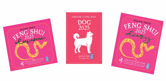 3 BOOKS COMBO - DOG - Lillian Too & Jennifer Too Fortune & Feng Shui, Feng Shui Diary, Feng Shui Almanac 2025