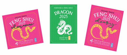 3 BOOKS COMBO - DRAGON - Lillian Too & Jennifer Too Fortune & Feng Shui, Feng Shui Diary, Feng Shui Almanac 2025