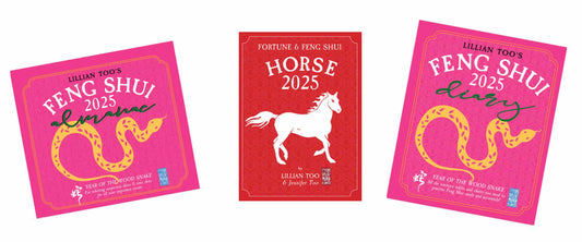 3 BOOKS COMBO - HORSE - Lillian Too & Jennifer Too Fortune & Feng Shui, Feng Shui Diary, Feng Shui Almanac 2025