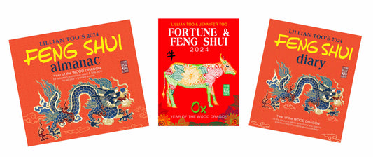 3 BOOKS COMBO - OX - Lillian Too & Jennifer Too Fortune & Feng Shui, Feng Shui Diary, Feng Shui Almanac 2024  - 6730