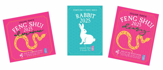 3 BOOKS COMBO - RABBIT - Lillian Too & Jennifer Too Fortune & Feng Shui, Feng Shui Diary, Feng Shui Almanac 2025