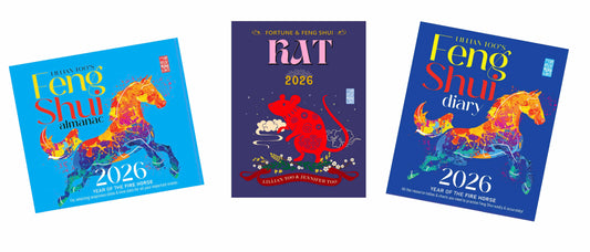 3 BOOKS COMBO - RAT - Lillian Too & Jennifer Too Fortune & Feng Shui, FS Diary, FS Almanac 2026 - PRE-ORDER