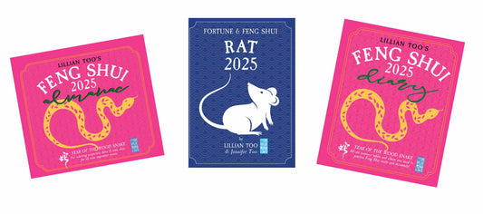 3 BOOKS COMBO - RAT - Lillian Too & Jennifer Too Fortune & Feng Shui, Feng Shui Diary, Feng Shui Almanac 2025