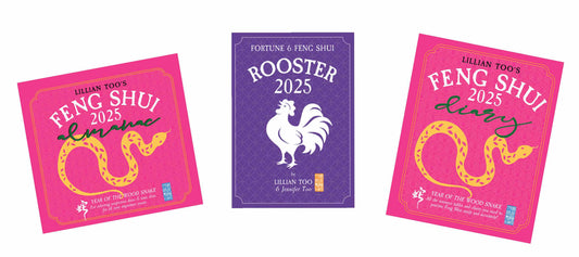 3 BOOKS COMBO - ROOSTER - Lillian Too & Jennifer Too Fortune & Feng Shui, Feng Shui Diary, Feng Shui Almanac 2025