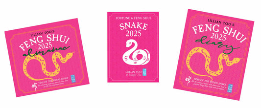 3 BOOKS COMBO - SNAKE - Lillian Too & Jennifer Too Fortune & Feng Shui, Feng Shui Diary, Feng Shui Almanac 2025