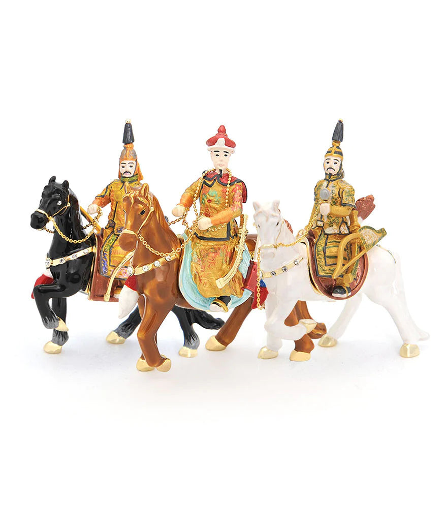 3 Great Emperors On Horseback (3 Pieces/set)