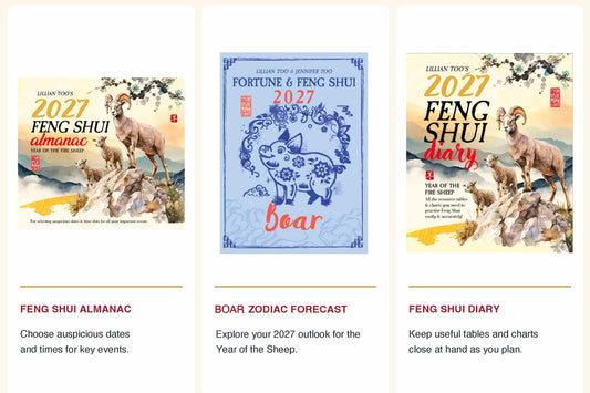 3 BOOKS COMBO - BOAR - Lillian Too & Jennifer Too Fortune & Feng Shui, FS Diary, FS Almanac 2027 (PRE-ORDER) (Copy) (Copy) (Copy) (Copy) (Copy) (Copy) (Copy) (Copy) (Copy) (Copy)