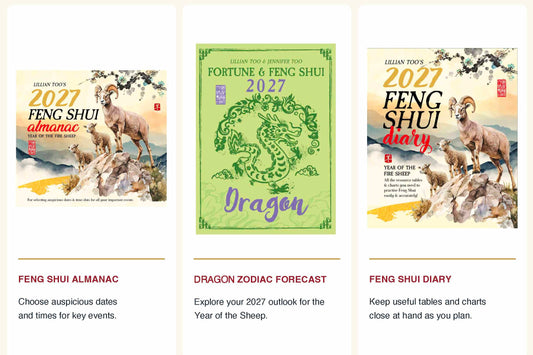 3 BOOKS COMBO - DRAGON - Lillian Too & Jennifer Too Fortune & Feng Shui, FS Diary, FS Almanac 2027 (PRE-ORDER) (Copy) (Copy) (Copy)