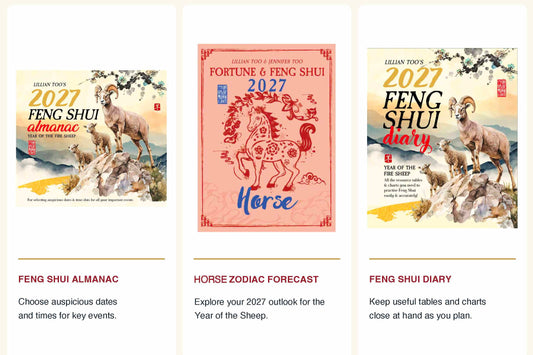 3 BOOKS COMBO - HORSE - Lillian Too & Jennifer Too Fortune & Feng Shui, FS Diary, FS Almanac 2027 (PRE-ORDER) (Copy) (Copy) (Copy) (Copy) (Copy)
