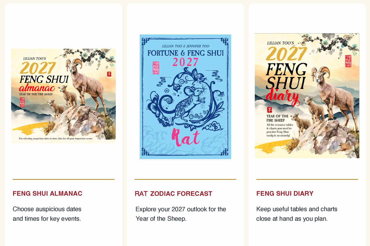 3 BOOKS COMBO - RAT - Lillian Too & Jennifer Too Fortune & Feng Shui, FS Diary, FS Almanac 2027 (PRE-ORDER) (Copy) (Copy) (Copy) (Copy) (Copy) (Copy) (Copy) (Copy) (Copy) (Copy) (Copy)