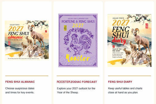 3 BOOKS COMBO - ROOSTER - Lillian Too & Jennifer Too Fortune & Feng Shui, FS Diary, FS Almanac 2027 (PRE-ORDER) (Copy) (Copy) (Copy) (Copy) (Copy) (Copy) (Copy) (Copy)