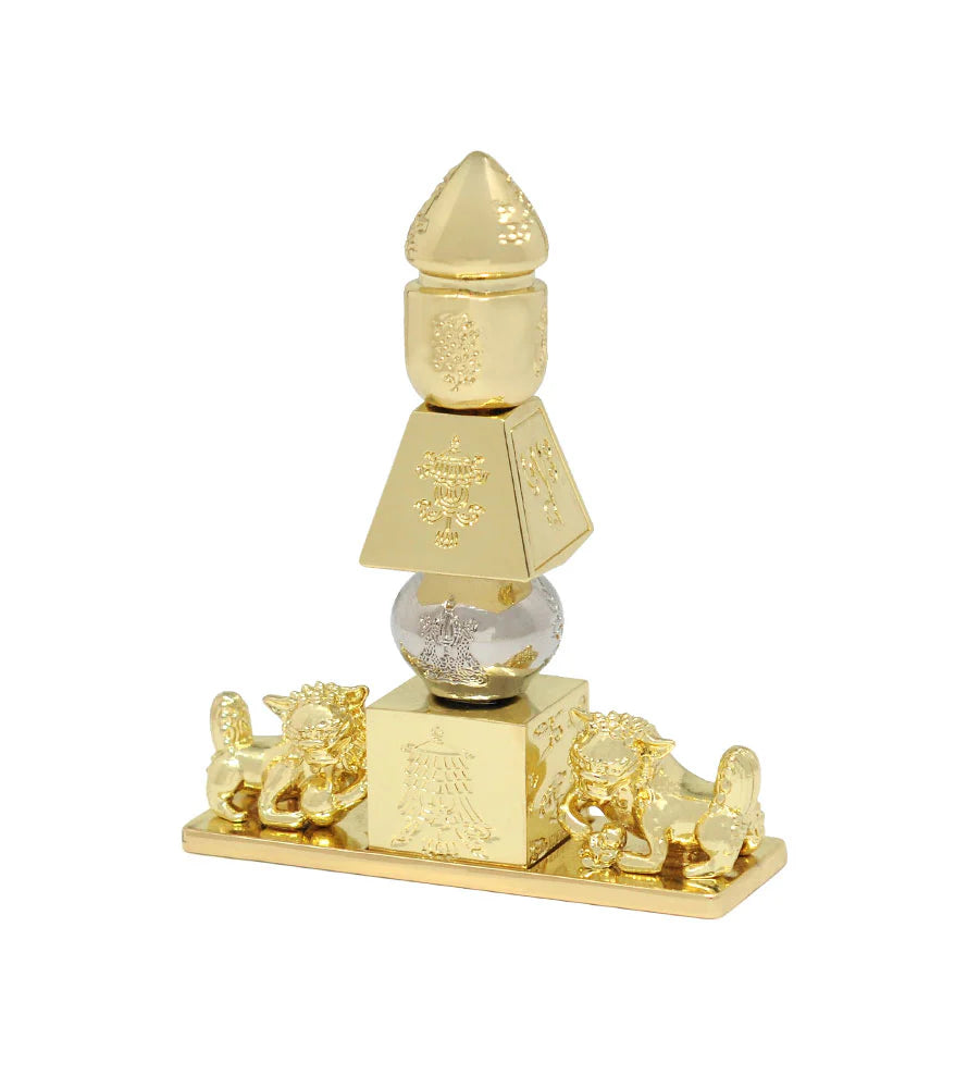 5 Element Pagoda with Fu Dogs - Mini