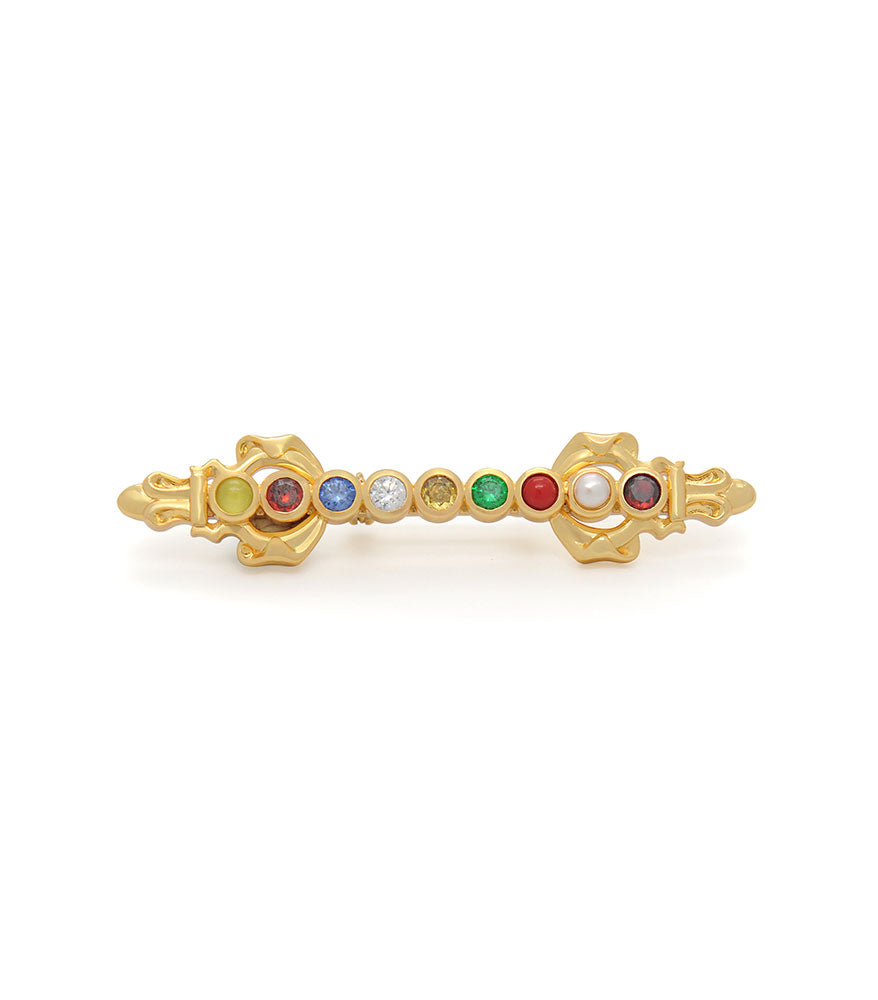 9 Gem Wand Pin - 7209