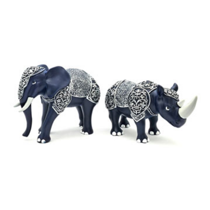 Armored Elephant And Rhinoceros