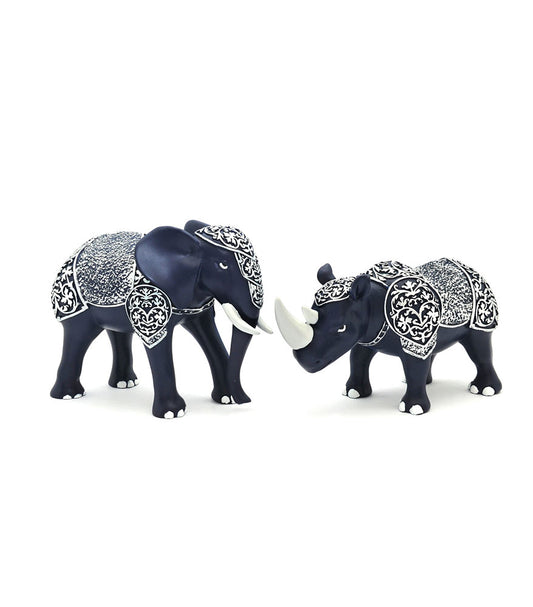 Armored Elephant And Rhinoceros